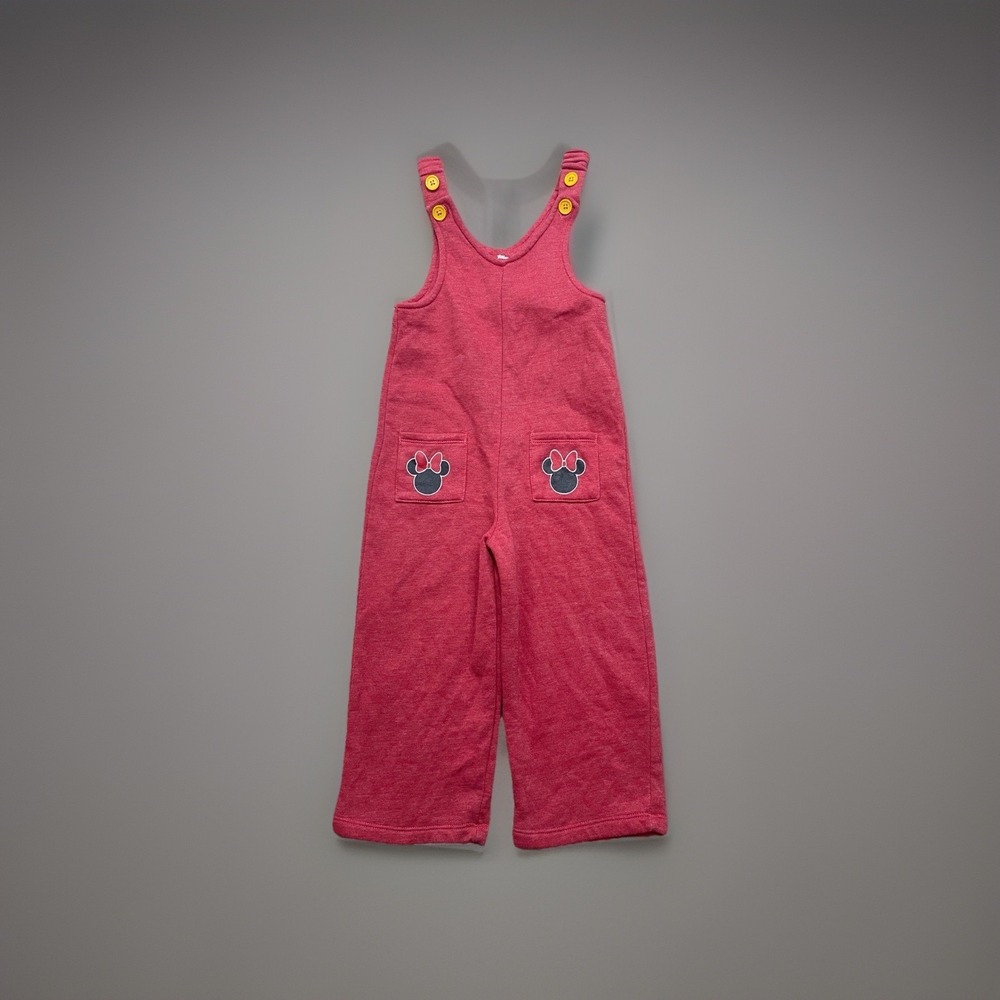 Disney Minnie Mouse Jumpsuit Toddler 4T Chrysanthemum Classic Cotton Blend Comfy